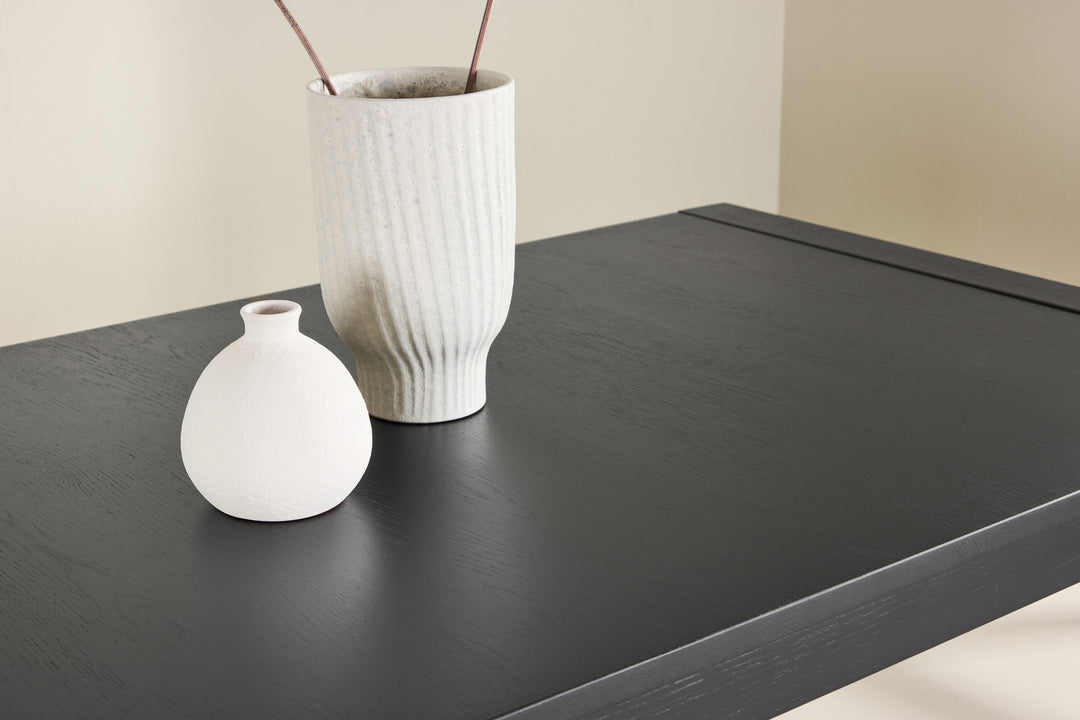 Vind Slider Spisebord 250x95x75 cm - Sort / Massiv Egetræsfiner