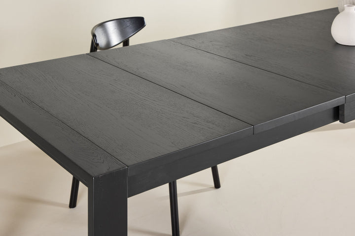Vind Slider Spisebord 250x95x75 cm - Sort / Massiv Egetræsfiner