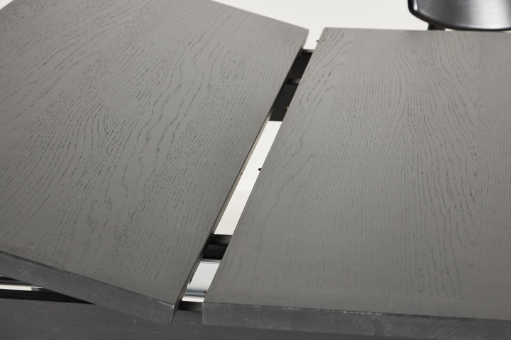 Vind Slider Spisebord 250x95x75 cm - Sort / Massiv Egetræsfiner