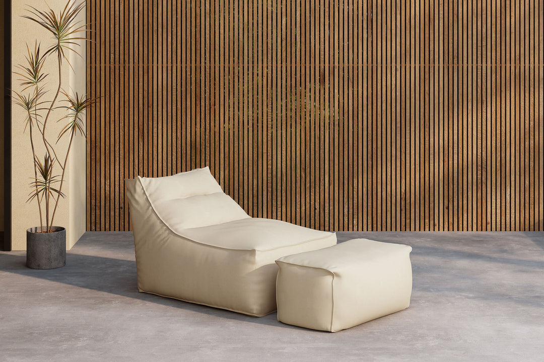 Venture Home Redang Relaxbag with Ottoman   -  Beige