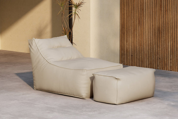 Venture Home Redang Relaxbag with Ottoman   -  Beige