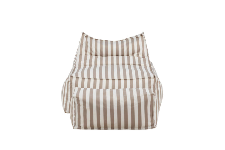 Venture Home Redang Relaxbag with Ottoman   -  White/ Beige Striped
