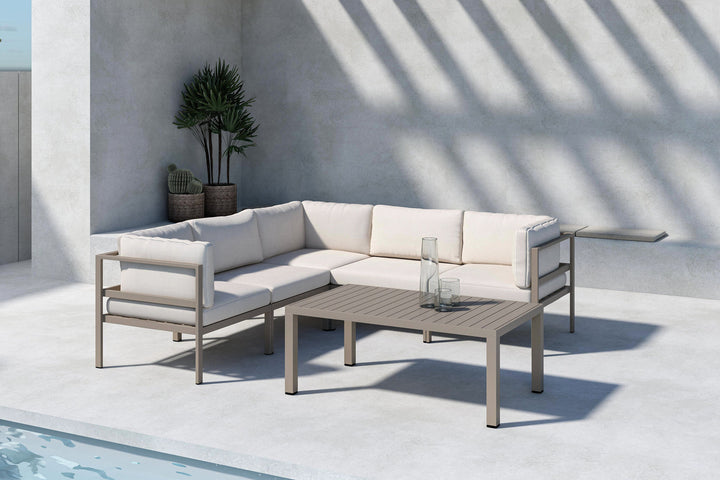 Venture Home Copacabana Corner Sofa Module 3 + 2   with table - Brown / Beige