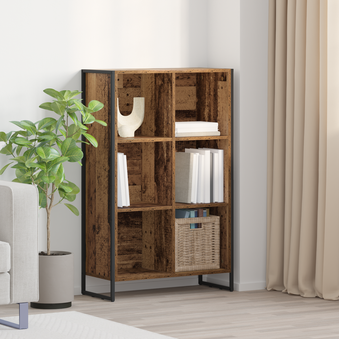 Bogskab Gammelt træ 99,5 x 30 x 108,5 cm Konstrueret træ