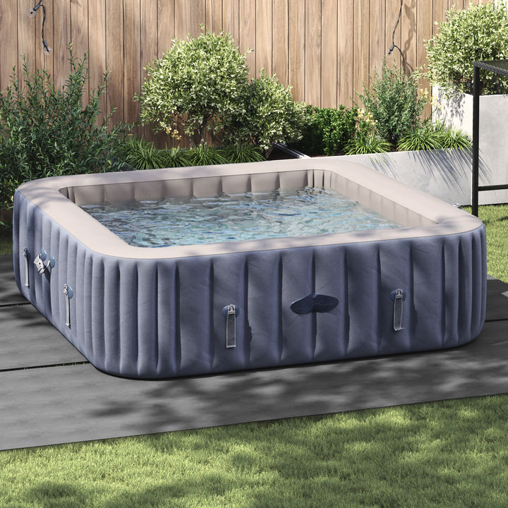 Pool Bundark Lysegrå 396 x 396 x 0,1 cm Non-woven stof