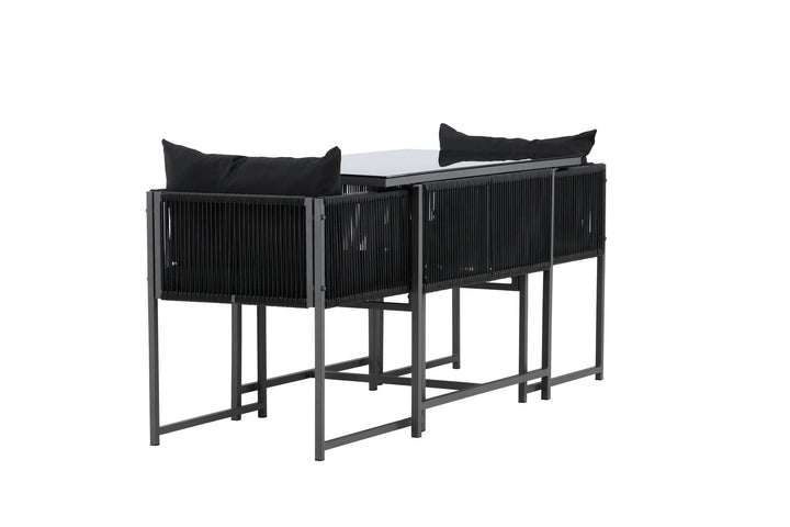 Venture Home Noto Balcony Set - Black / Black