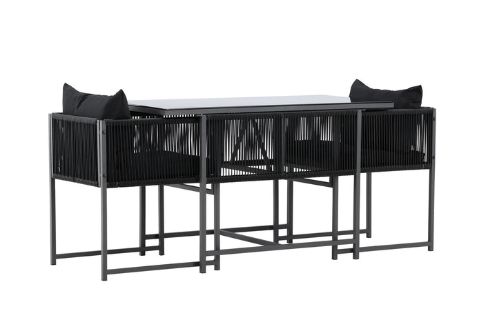 Venture Home Noto Balcony Set - Black / Black