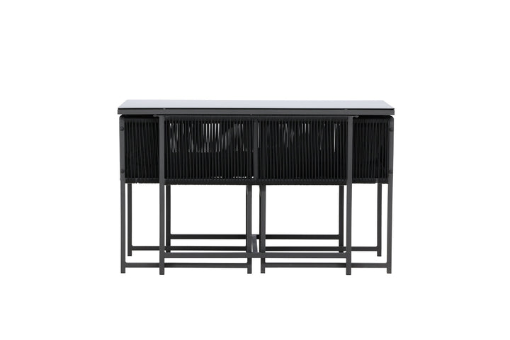 Venture Home Noto Balcony Set - Black / Black