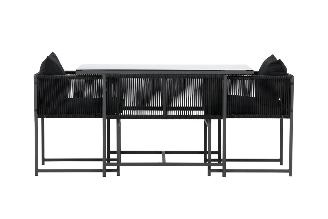 Venture Home Noto Balcony Set - Black / Black