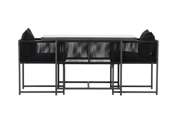 Venture Home Noto Balcony Set - Black / Black