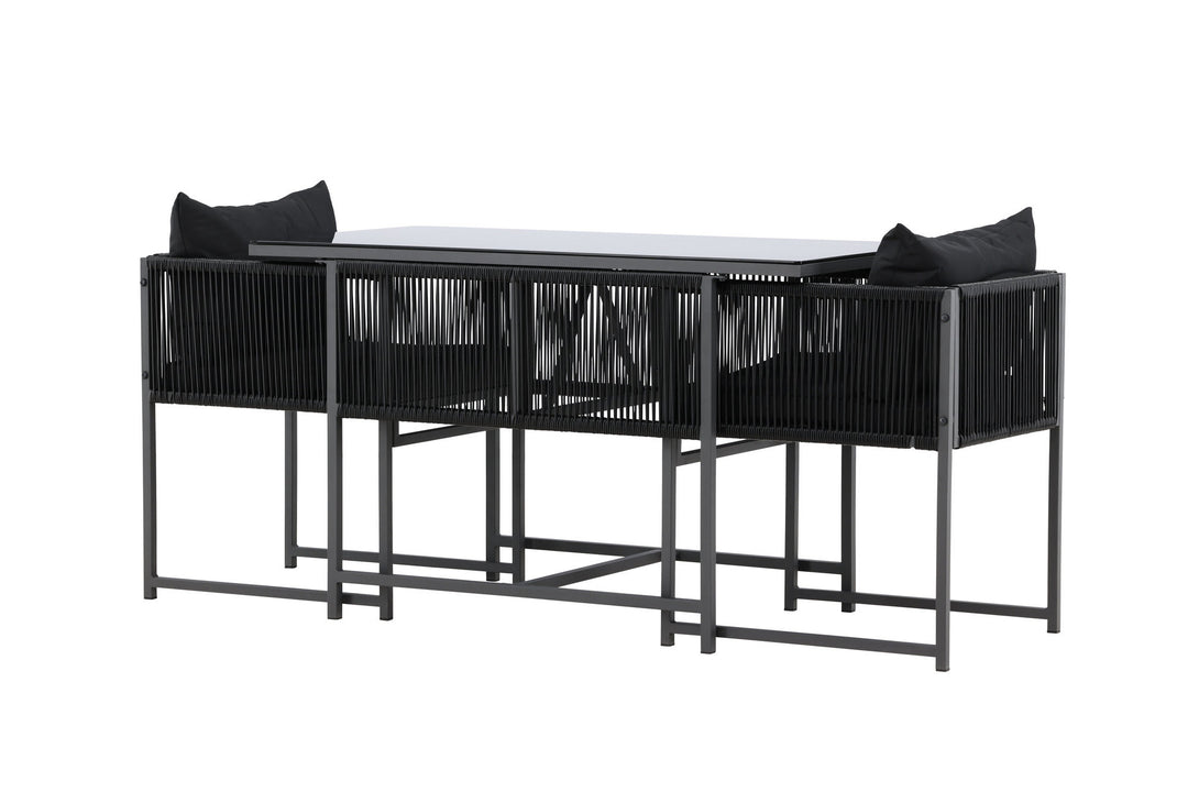 Venture Home Noto Balcony Set - Black / Black