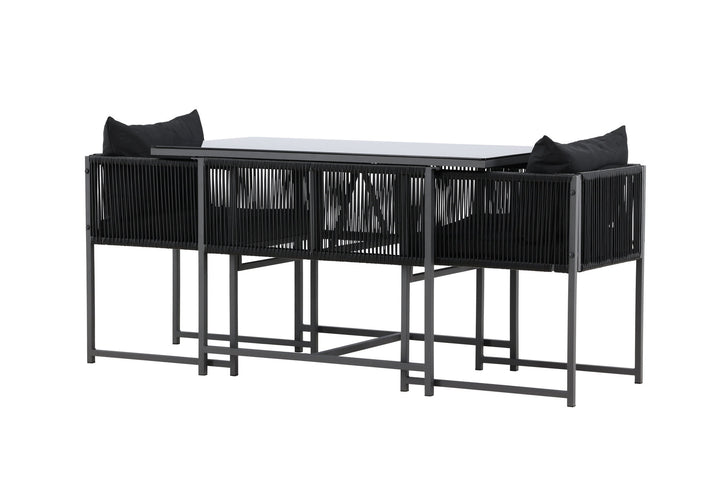 Venture Home Noto Balcony Set - Black / Black