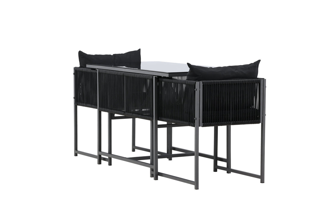 Venture Home Noto Balcony Set - Black / Black