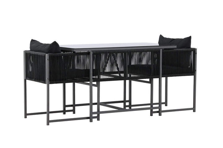 Venture Home Noto Balcony Set - Black / Black