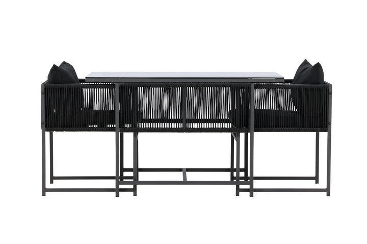 Venture Home Noto Balcony Set - Black / Black