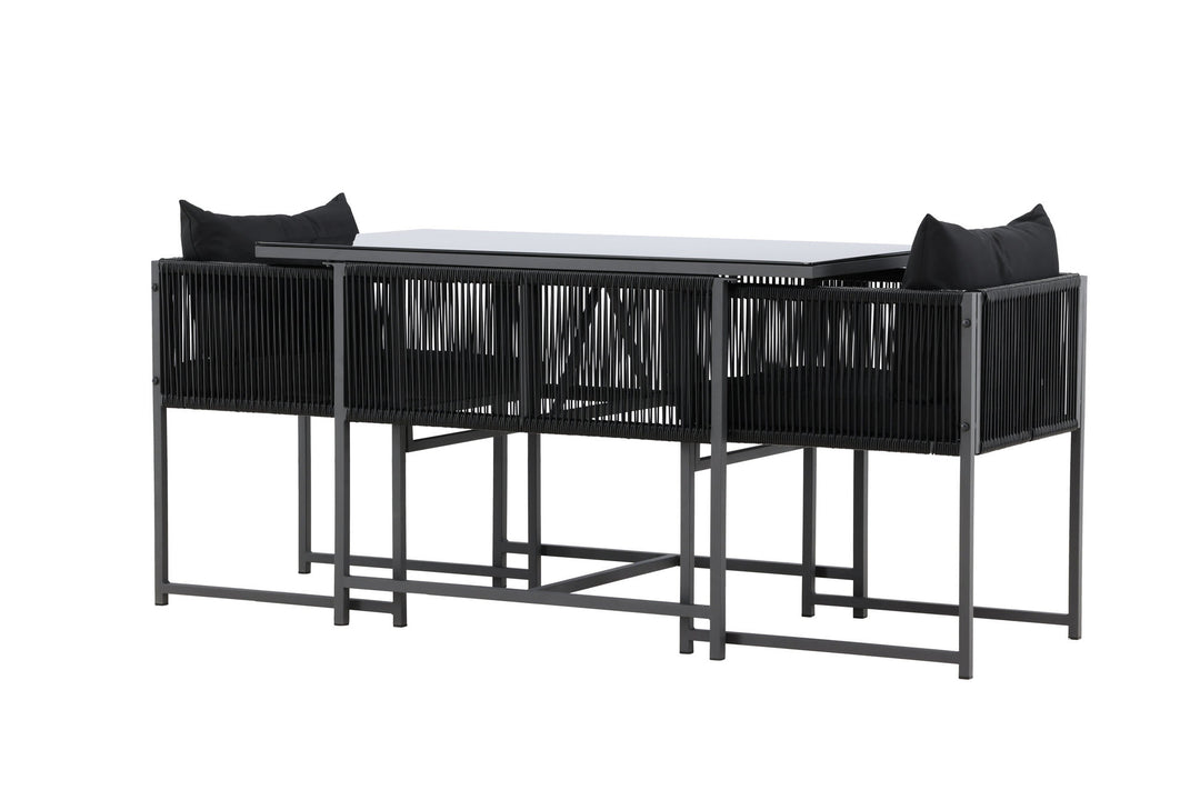 Venture Home Noto Balcony Set - Black / Black