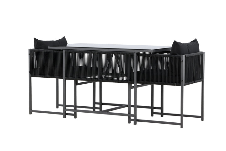 Venture Home Noto Balcony Set - Black / Black