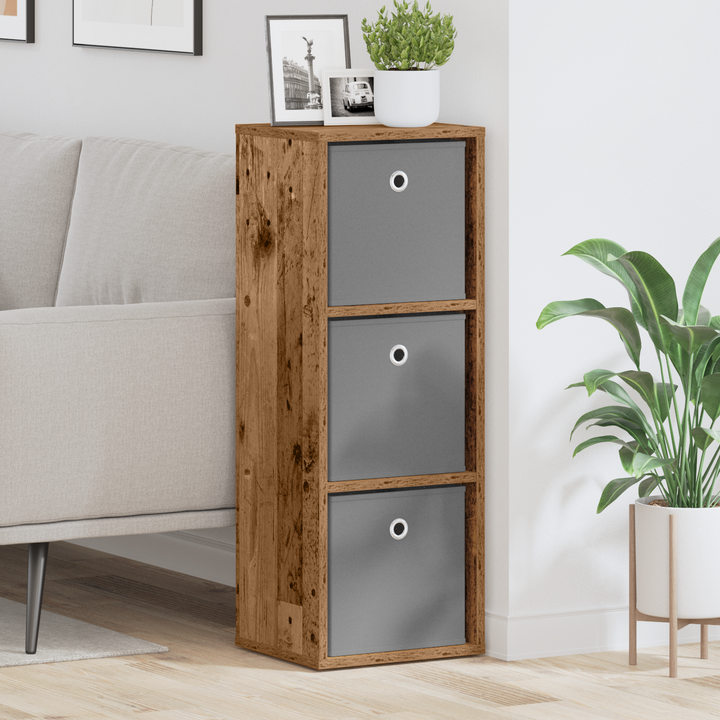 Sideboard med skuffe Gammelt træ 30,5 x 27 x 84,5 cm