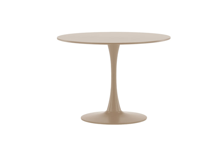 Venture Home Glade Round Dining Table φ100x75 cm - Steel Frame / MDF Beige Painting