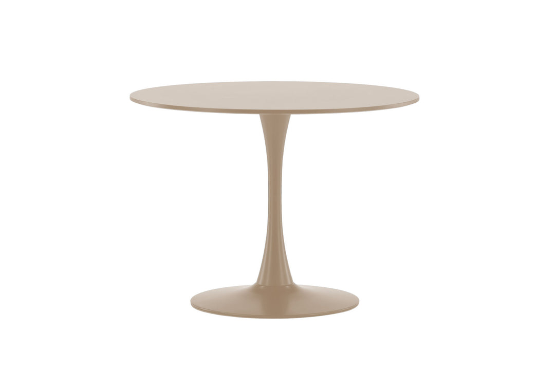 Venture Home Glade Round Dining Table φ100x75 cm - Steel Frame / MDF Beige Painting