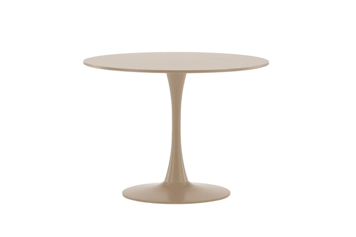 Venture Home Glade Round Dining Table φ100x75 cm - Steel Frame / MDF Beige Painting