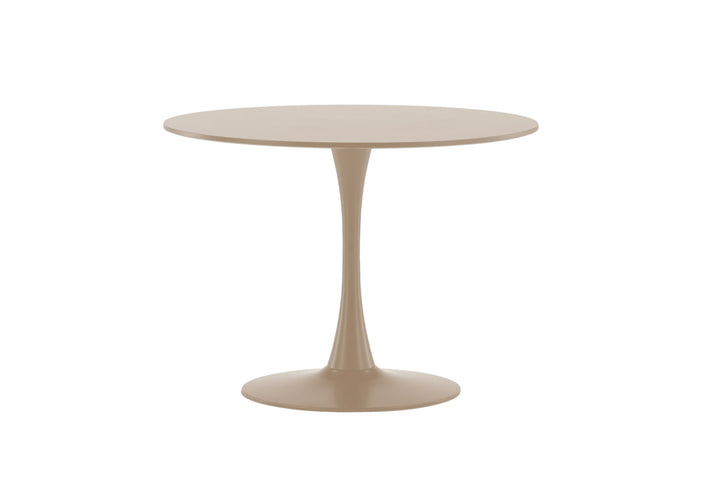 Venture Home Glade Round Dining Table φ100x75 cm - Steel Frame / MDF Beige Painting