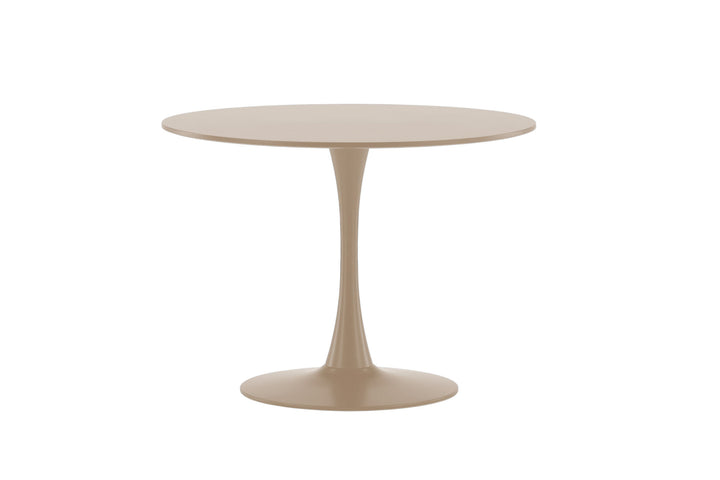 Venture Home Glade Round Dining Table φ100x75 cm - Steel Frame / MDF Beige Painting