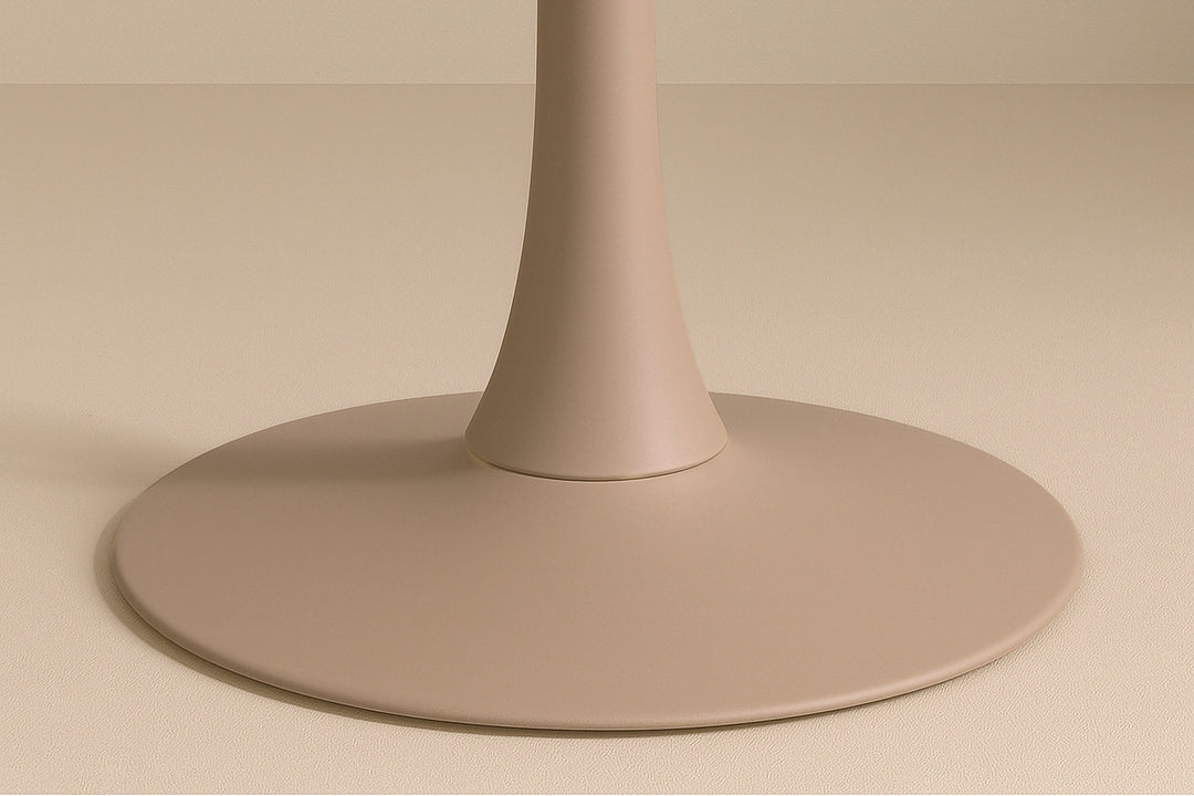 Venture Home Glade Round Dining Table φ100x75 cm - Steel Frame / MDF Beige Painting