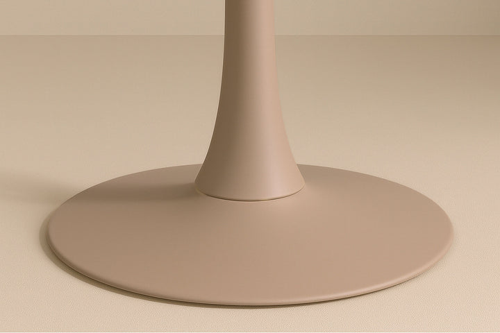 Venture Home Glade Round Dining Table φ100x75 cm - Steel Frame / MDF Beige Painting