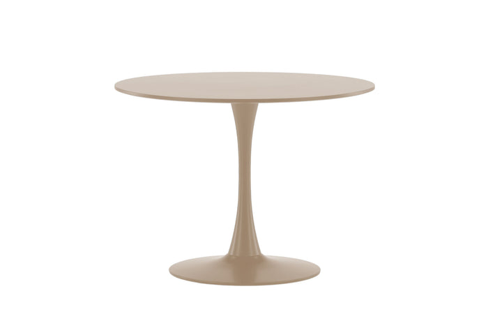 Venture Home Glade Round Dining Table φ100x75 cm - Steel Frame / MDF Beige Painting