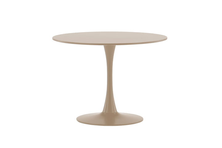 Venture Home Glade Round Dining Table φ100x75 cm - Steel Frame / MDF Beige Painting