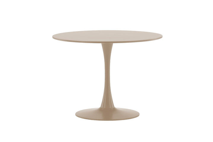 Venture Home Glade Round Dining Table φ100x75 cm - Steel Frame / MDF Beige Painting
