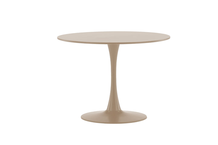 Venture Home Glade Round Dining Table φ100x75 cm - Steel Frame / MDF Beige Painting