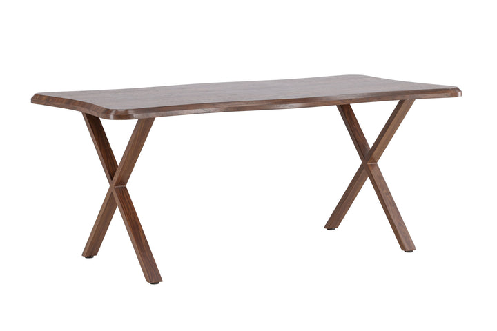 Venture Home Fiona Dining Table 180x90x75 cm - MDF with Walnut 3D Paper