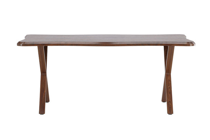 Venture Home Fiona Dining Table 180x90x75 cm - MDF with Walnut 3D Paper