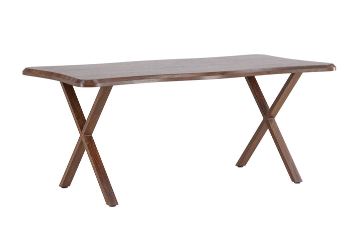 Venture Home Fiona Dining Table 180x90x75 cm - MDF with Walnut 3D Paper