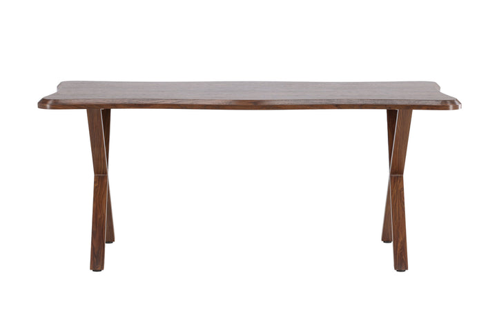 Venture Home Fiona Dining Table 180x90x75 cm - MDF with Walnut 3D Paper