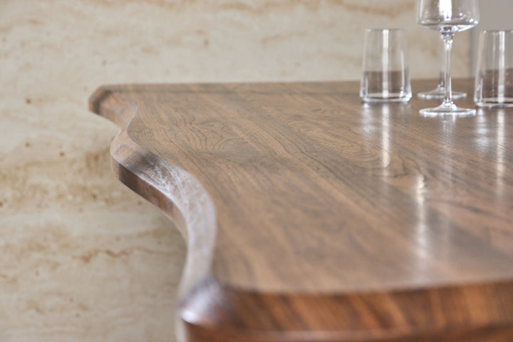 Venture Home Fiona Dining Table 180x90x75 cm - MDF with Walnut 3D Paper