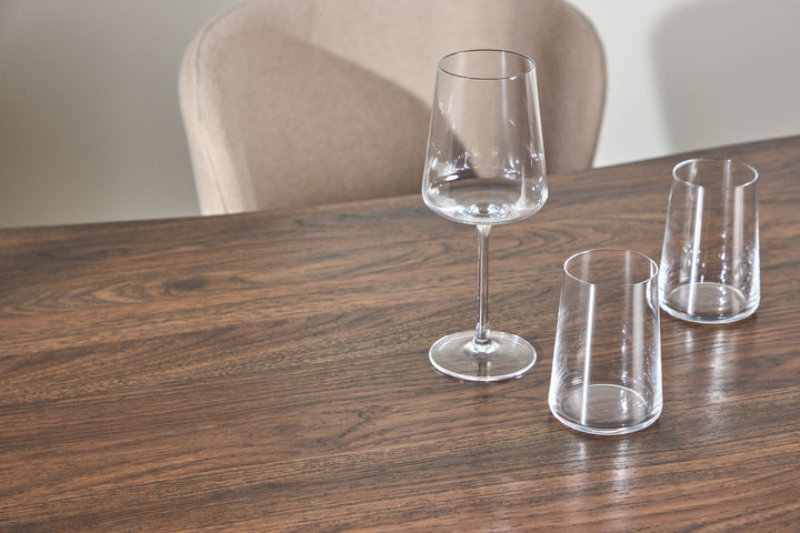 Venture Home Fiona Dining Table 180x90x75 cm - MDF with Walnut 3D Paper