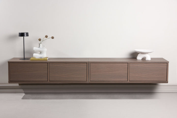 Venture Home Dragh TV Stand 100x35x28 cm - MDF Frame / Mocca 3D Paper
