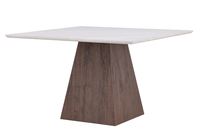 Venture Home Cael Square Dining Table 120x120x75 cm - MDF 3D Paper Mocca / Stonelook