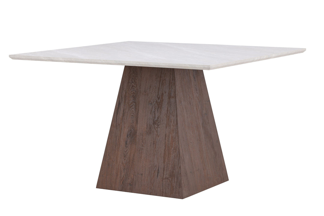 Venture Home Cael Square Dining Table 120x120x75 cm - MDF 3D Paper Mocca / Stonelook
