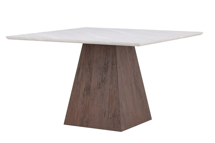 Venture Home Cael Square Dining Table 120x120x75 cm - MDF 3D Paper Mocca / Stonelook