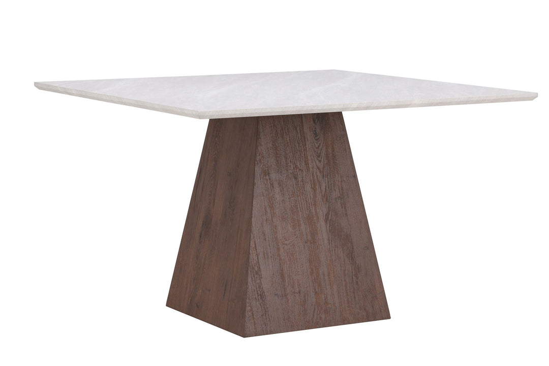 Venture Home Cael Square Dining Table 120x120x75 cm - MDF 3D Paper Mocca / Stonelook