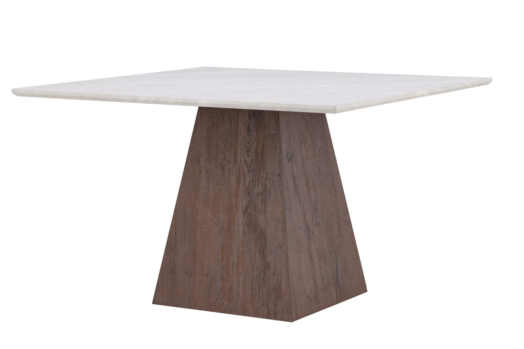 Venture Home Cael Square Dining Table 120x120x75 cm - MDF 3D Paper Mocca / Stonelook