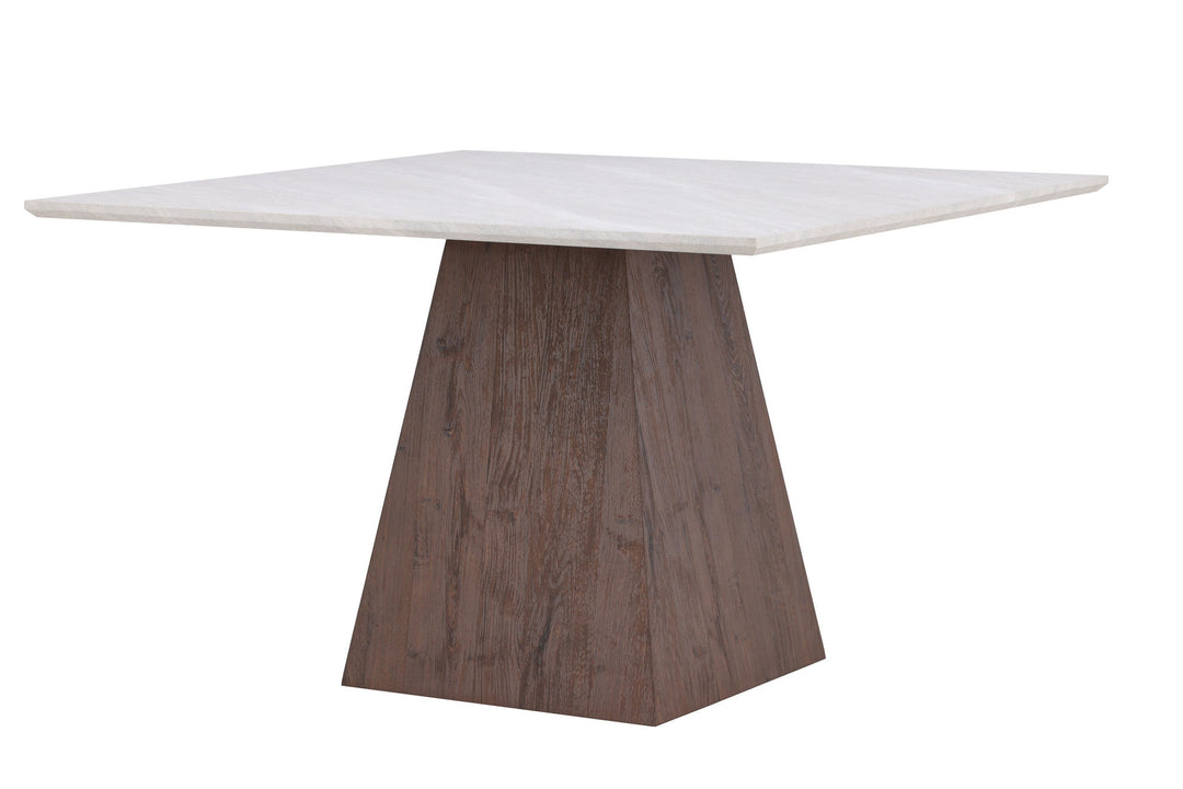 Venture Home Cael Square Dining Table 120x120x75 cm - MDF 3D Paper Mocca / Stonelook