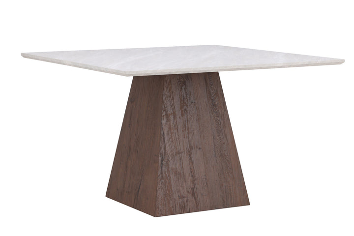 Venture Home Cael Square Dining Table 120x120x75 cm - MDF 3D Paper Mocca / Stonelook