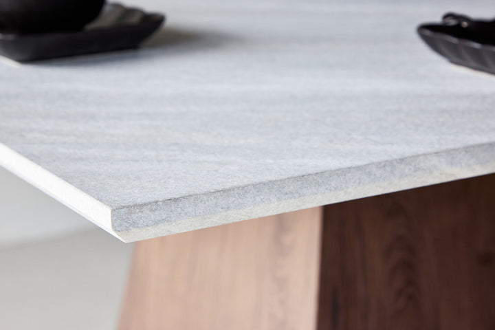 Venture Home Cael Square Dining Table 120x120x75 cm - MDF 3D Paper Mocca / Stonelook