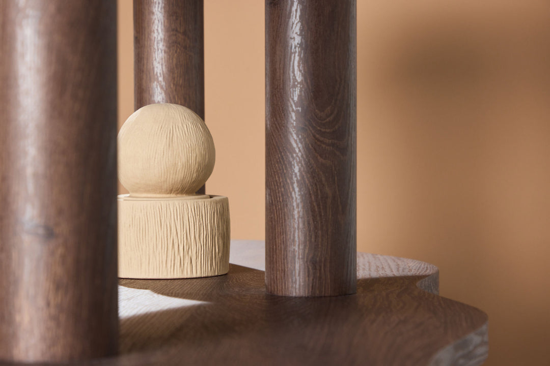 Vind Moln Shelf 120x45x75 cm - MDF with Mocca 3D Paper