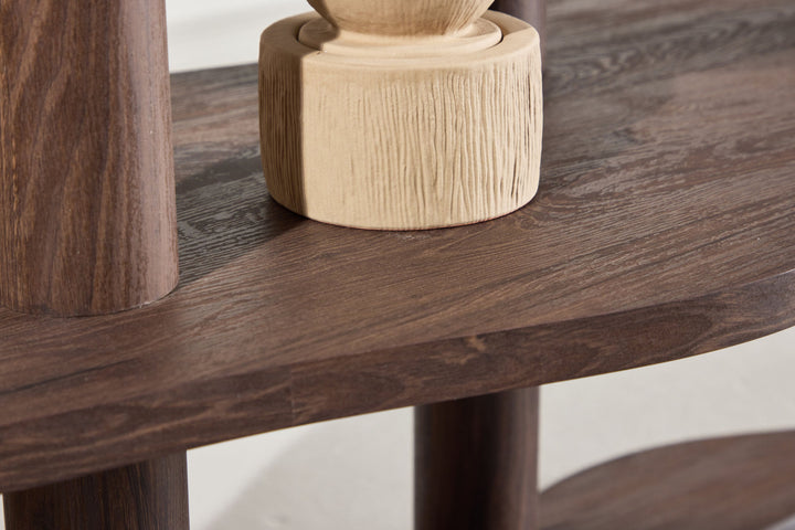 Vind Moln Shelf 120x45x75 cm - MDF with Mocca 3D Paper